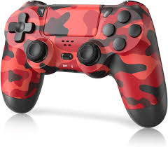 Controle Ps4 Sem Fio Joystick Manete Pc Camuflado