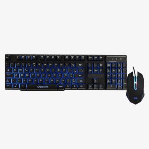 Kit Teclado e Mouse Gamer Punch Oex, 2400DPI - TM302