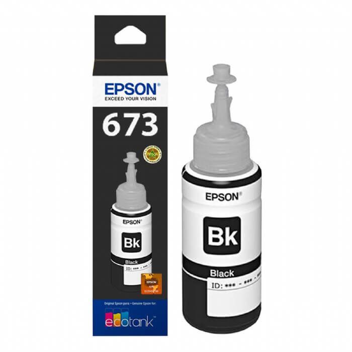 REFIL DE TINTA EPSON 673 PRETO T673120 ORIGINAL