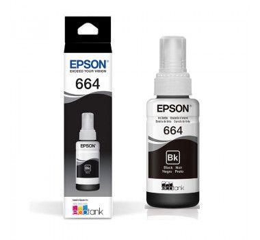 REFIL DE TINTA EPSON 664 PRETO T664120 ORIGINAL