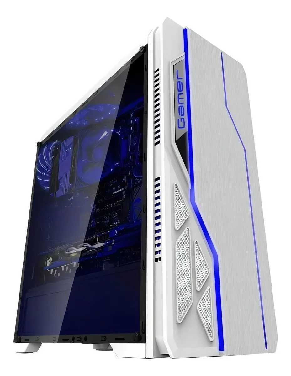 GABINETE GAMER BLUECASE BRANCO BG-009 - Imagem 3