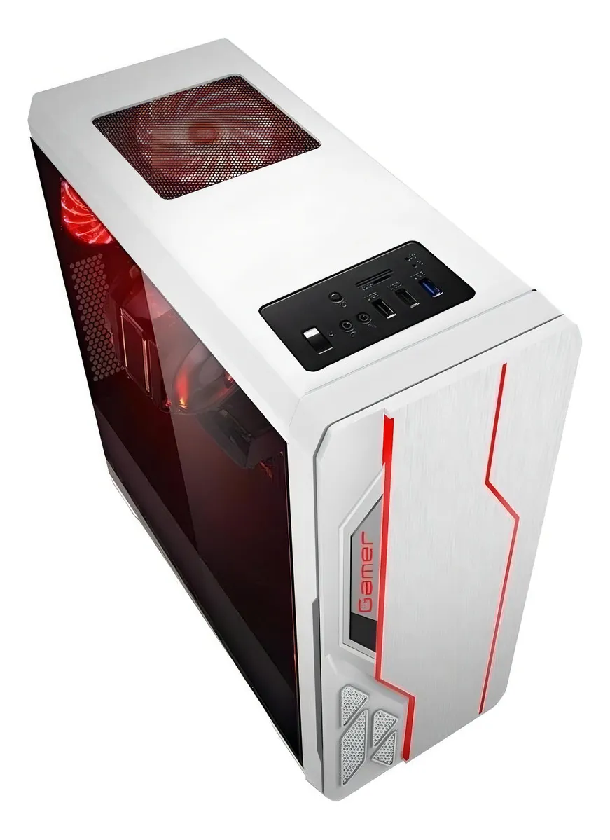 GABINETE GAMER BLUECASE BRANCO BG-009 - Imagem 4