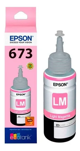 REFIL DE TINTA EPSON 673 MAGENTA LIGHT T673620  ORIGINAL