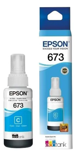 REFIL DE TINTA EPSON 673 AZUL T673220 ORIGINAL