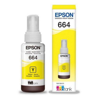 Refil de Tinta Epson 664 Amarelo T664420- Original