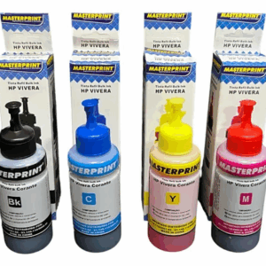 Kit 4 Refil Tinta Para Hp Vivera 2000 3050 100ml Masterprint