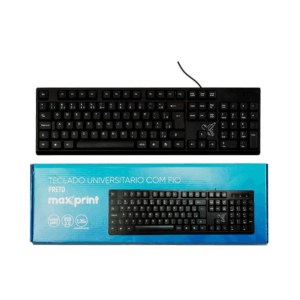 TECLADO UNIVERSITARIO COM FIO MAXPRINT