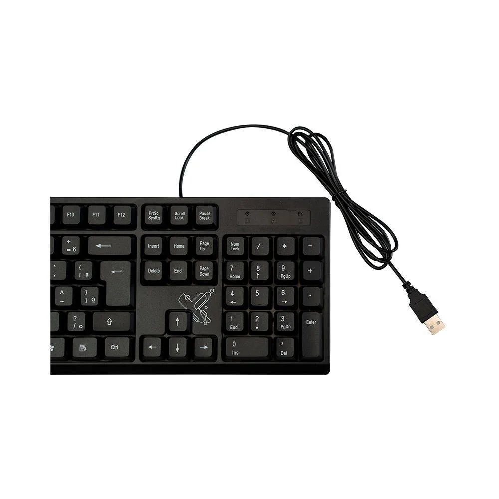 TECLADO UNIVERSITARIO COM FIO MAXPRINT - Imagem 3