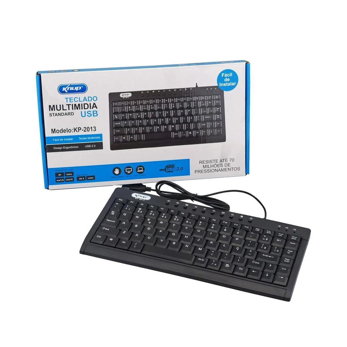 MINI TECLADO MULTIMIDIA KNUP MODELO KP-2013 - Imagem 5