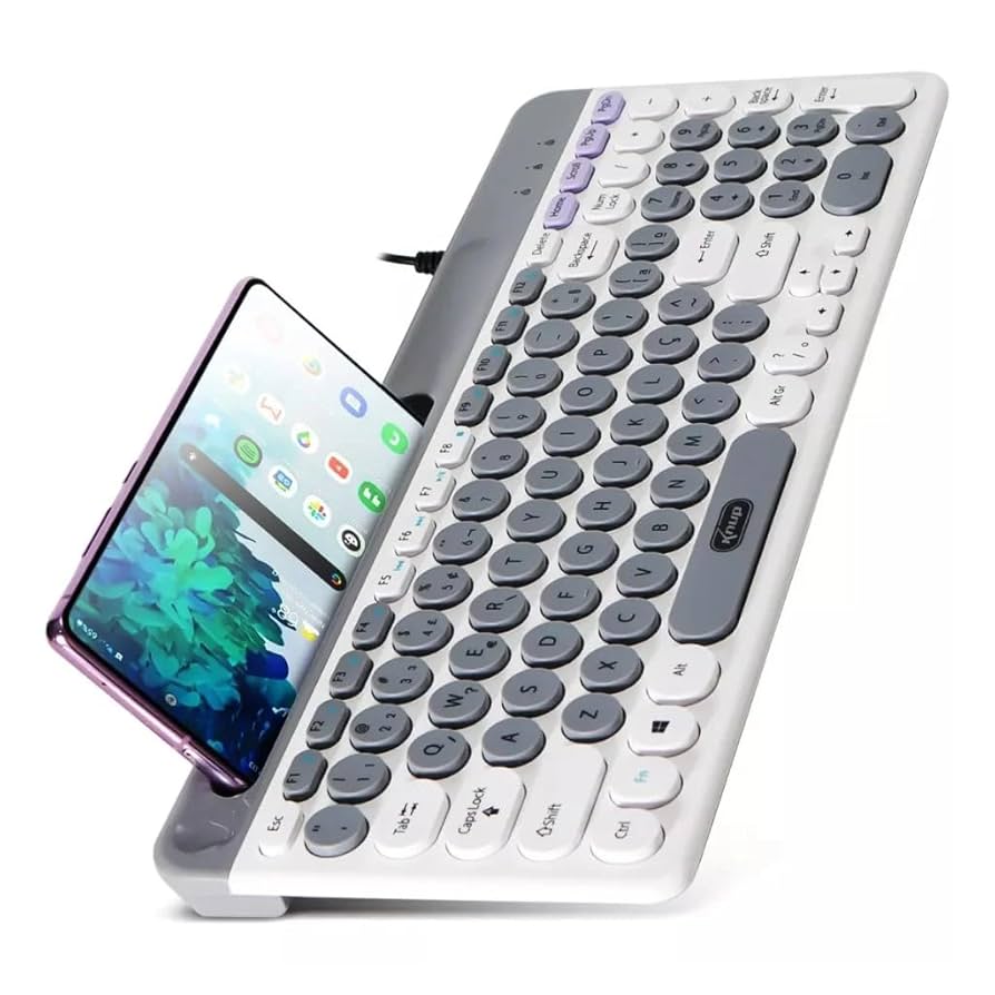 Teclado USB Multimídia Teclas Redondas TE126 Knup - Imagem 4