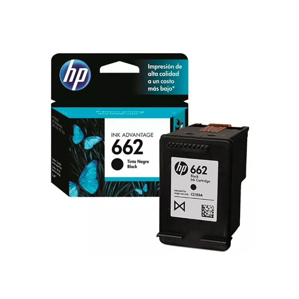 CARTUCHO HP PRETO 662 2ML ORIGINAL