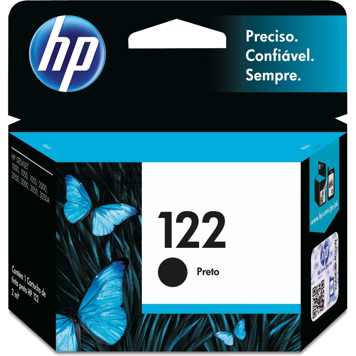 CARTUCHO HP 122 PRETO 2ML ORIGINAL