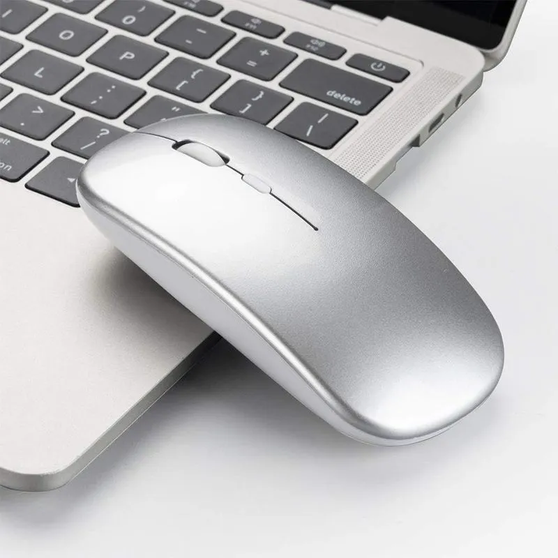 Mouse Sem Fio Recarregável Ms04a Agold Cor Prateado