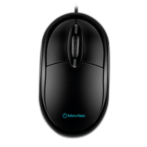 Mouse Optico Movitec Usb, Preto, Omfc-01