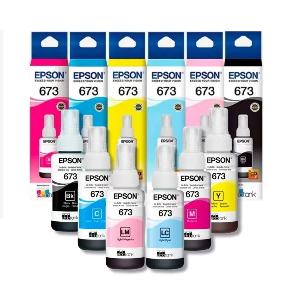 KIT REFIL EPSON 673 C/ 6 CORES