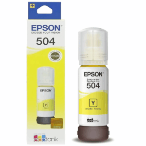REFIL DE TINTA EPSON 504 AMARELO T504420 ORIGINAL