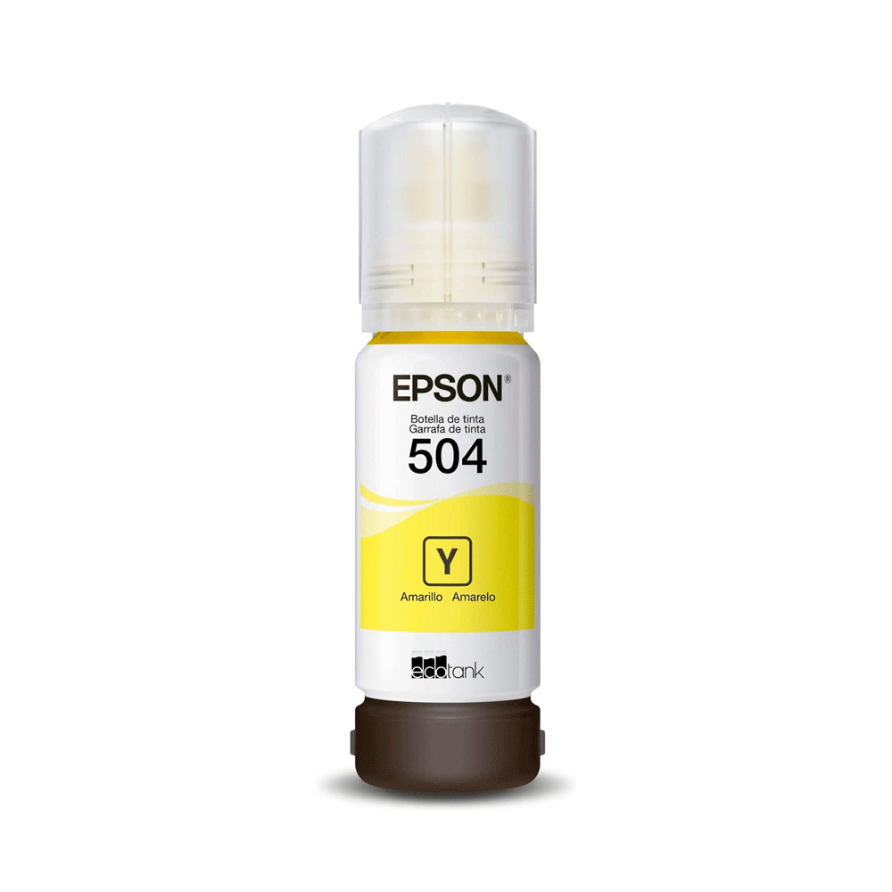 REFIL DE TINTA EPSON 504 AMARELO T504420 ORIGINAL - Imagem 3