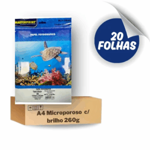 Ppapel Fotografico A4 Micro S/Brilho 260g com 20 Folhas- MASTERPRINT