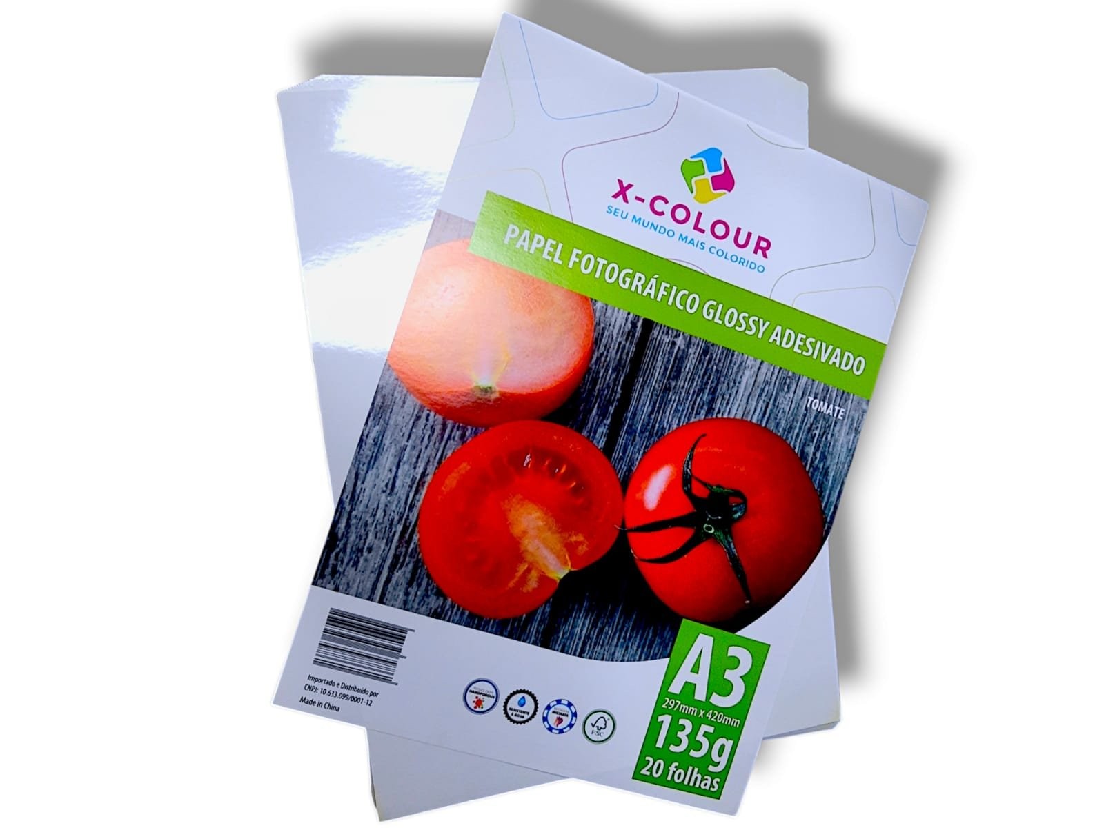 Papel Fotográfico Adesivo A4 Glossy 135gr - X-COLOR