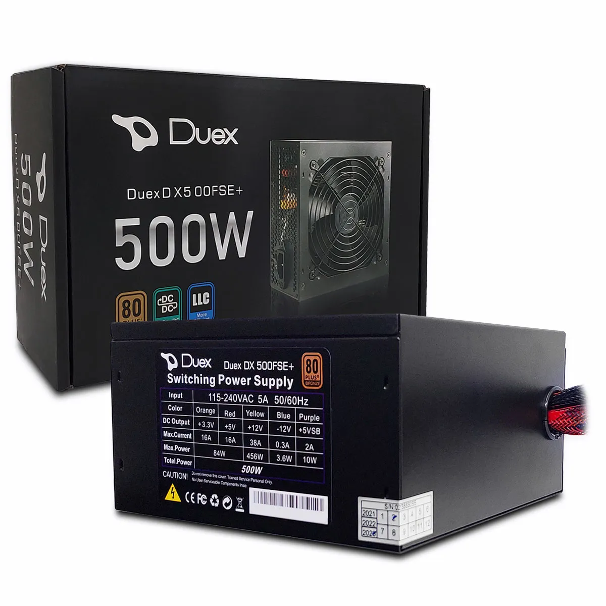 FONTE REAL DUEX 500W 80 PLUS BRONZE