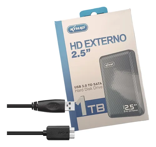 HD Externo knup Portátil 1TB, USB 3.0 - Imagem 3