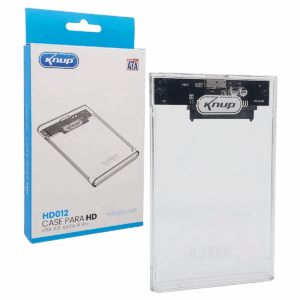 Case HD externo USB 3.0 sata transparente