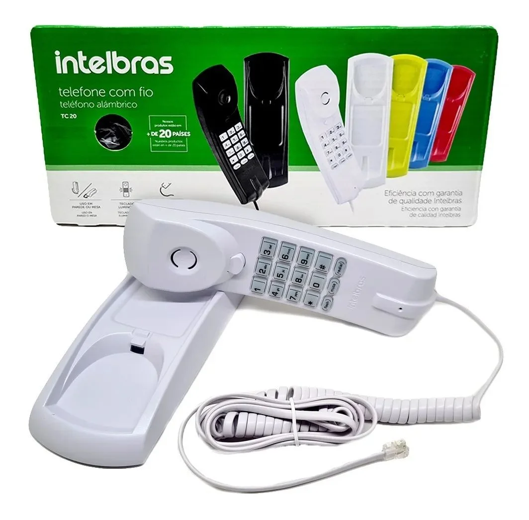Telefone Fixo Gôndola c/ Fio TC 20 Intelbras