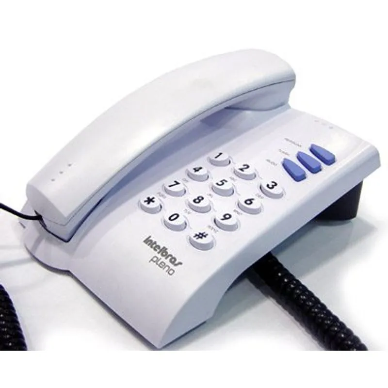 TELEFONE COM FIO INTELBRAS PLENO BRANCO - Imagem 3