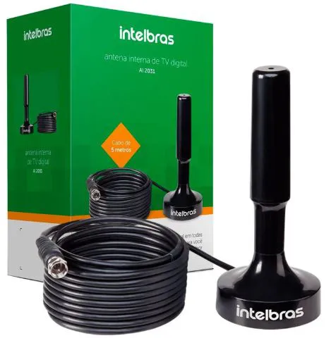 Antena Tv Digital Intelbras Ai 2031 Interna Uhf/hdtv Cabo 5-mts - Imagem 3