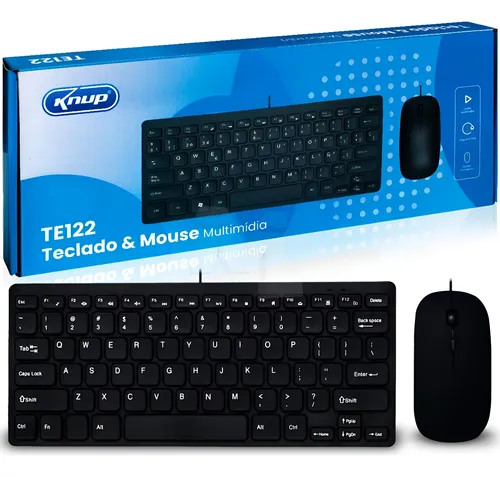 Kit Teclado e Mouse Knup KP-TE122 - USB - Preto - Imagem 3