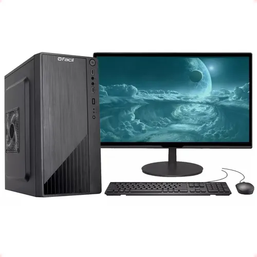 “Computador completo Intel i3, 4GB RAM, SSD 128GB, monitor 19”, (2 geraçâo) Windows 10, Office, Adobe
