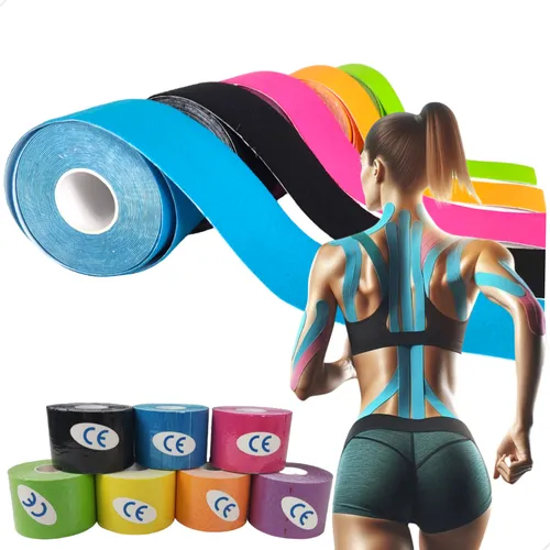 Fita Adesiva Bandagem Kinesio - Lesão/Edema/Fisioterapia - Imagem 4