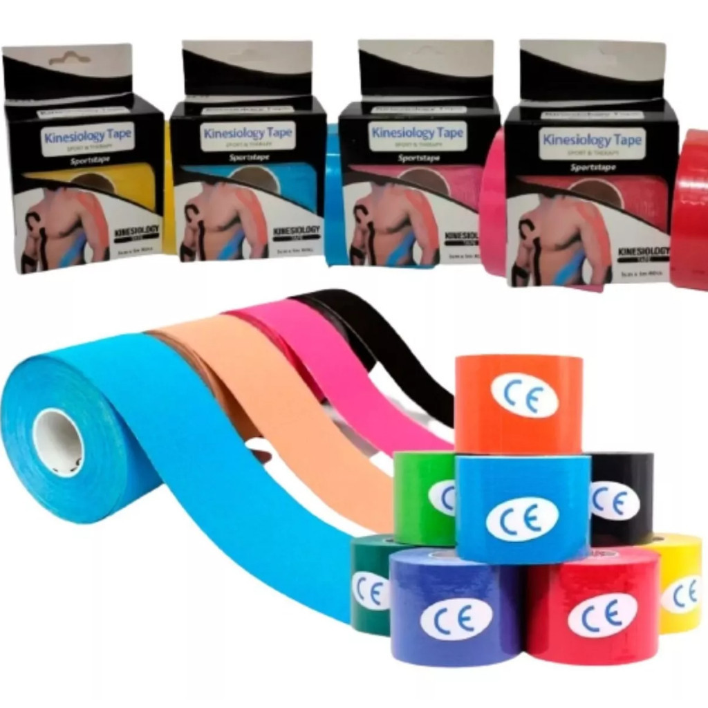 Fita Adesiva Bandagem Kinesio - Lesão/Edema/Fisioterapia - Imagem 5