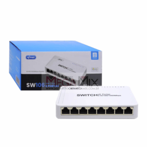 Hub Switch 8 Portas Gigabit 10/100/1000 Mbps- Knup 10/100/1000