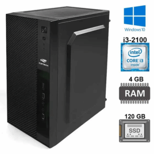 Computador Cpu intel core í3-2120 Ssd 120GB 4Gb memoria Windows 10/Office/adobe (2 geraçâo)