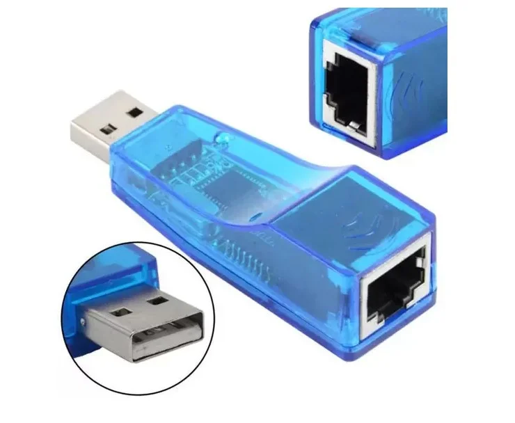 Adaptador Usb Para Rj45 Cabo De Rede Internet Pc Notebook 10/100 - Imagem 4