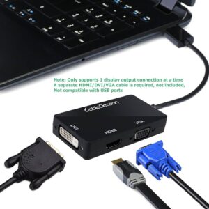 ADAPTADOR DISPLAY PORT X HDMI/VGA/DVI KNUP