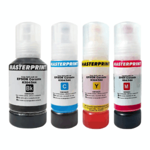 Kit c/4 Refil Tinta Masterprint  504/544 - Para Impressoras Epson