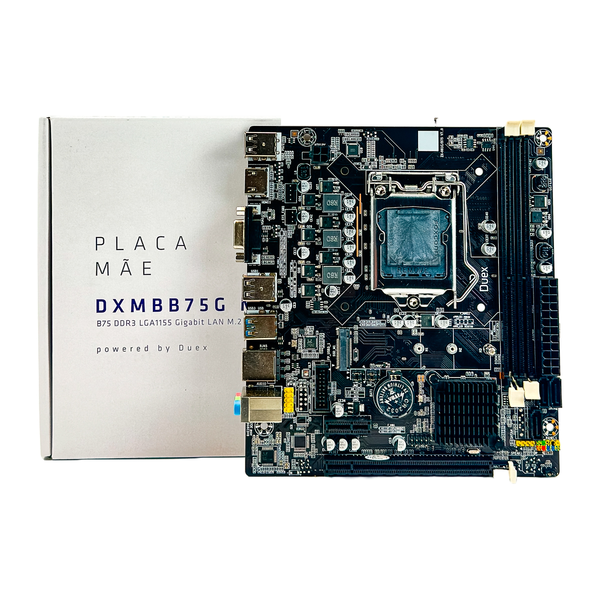 PLACA MÃE DUEX B75 M2 DDR3 1155 - Imagem 3