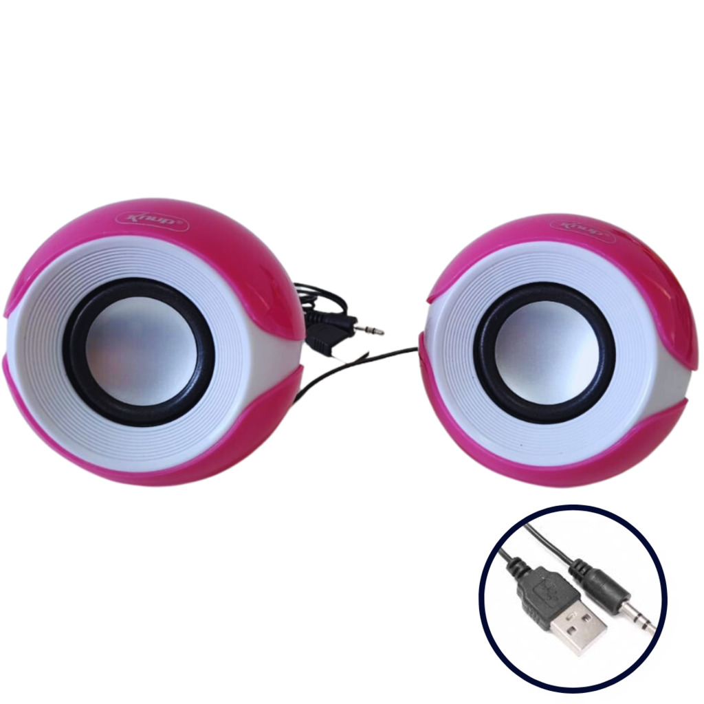 CAIXA DE SOM PARA NOTEBOOK E DESKTOP KNUP 5W X2 RMS - Imagem 6