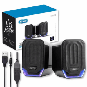 CAIXA DE SOM 12W RMS PRETO USB 2.0 KP-RO823 KNUP