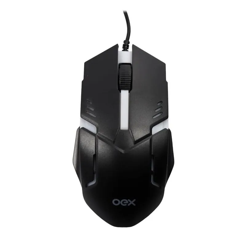 Mouse com fio Rainbow OEX Preto MS303 - Imagem 3