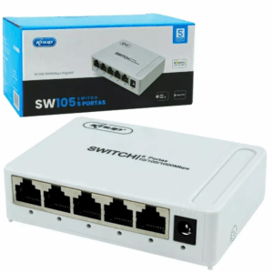 Switch Knup 5 Portas Gigabit Branco 10/100/1000