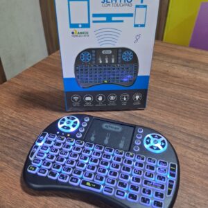 MINI TECLADO SEM FIO COM TOUCHPAD KNUP LED