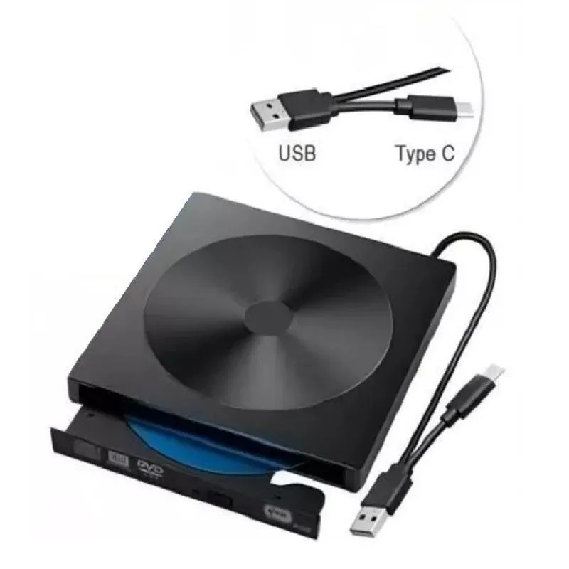 GRAVADOR DE CD/DVD DRIVE EXTERNO USB& TYPO-C USB 3.0 - Imagem 4