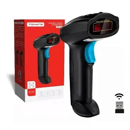 LEITOR DE CODIGO DE BARRAS ULTRA RAPIDO 1D SEM FIO LASER PRETO USB - Imagem 3